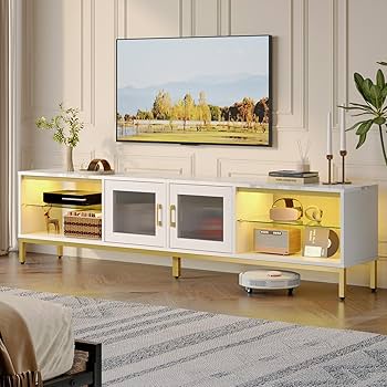 Amazon.com: Bestier 80 Inch TV Stand for TVs Up to 85